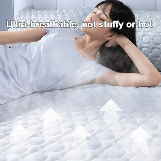 Surmatelas Rafraîchissant Épais Non-Dérappant pour Été