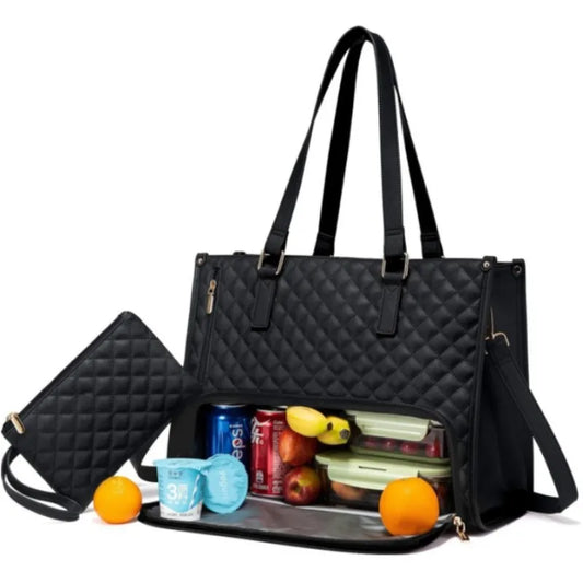 Grande lunch box isolée 2 en 1 pour le pique-nique et le voyage
